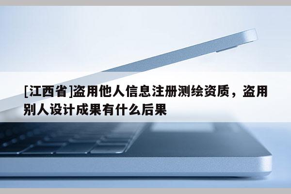 [江西省]盗用他人信息注册测绘资质，盗用别人设计成果有什么后果