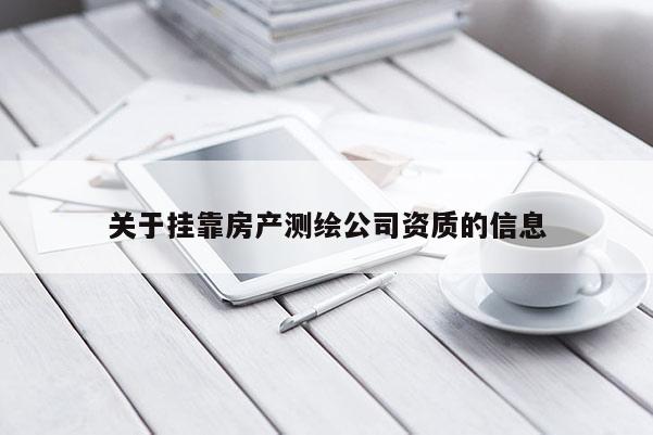 关于挂靠房产测绘公司资质的信息