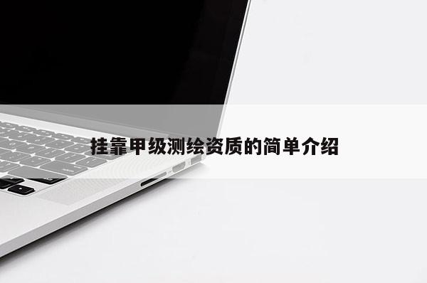 挂靠甲级测绘资质的简单介绍