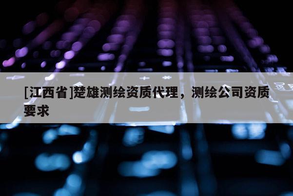 [江西省]楚雄测绘资质代理，测绘公司资质要求
