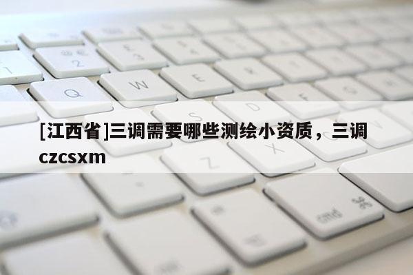 [江西省]三调需要哪些测绘小资质，三调 czcsxm